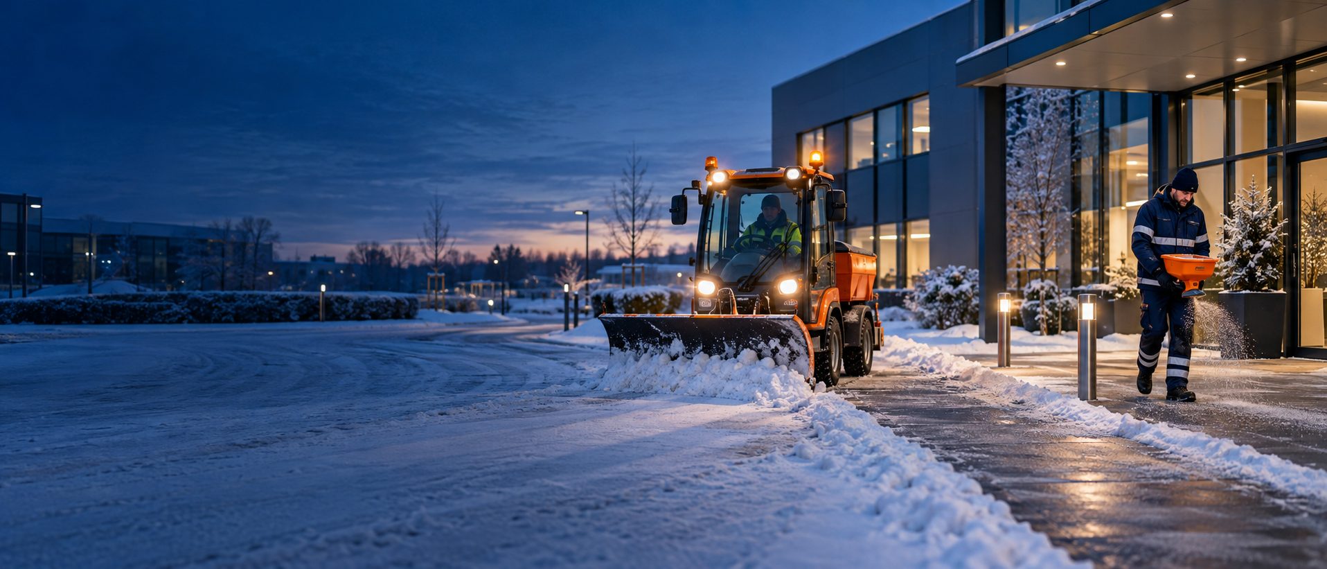 Kurzfristiger Winterdienst-Einsatz in Kiel